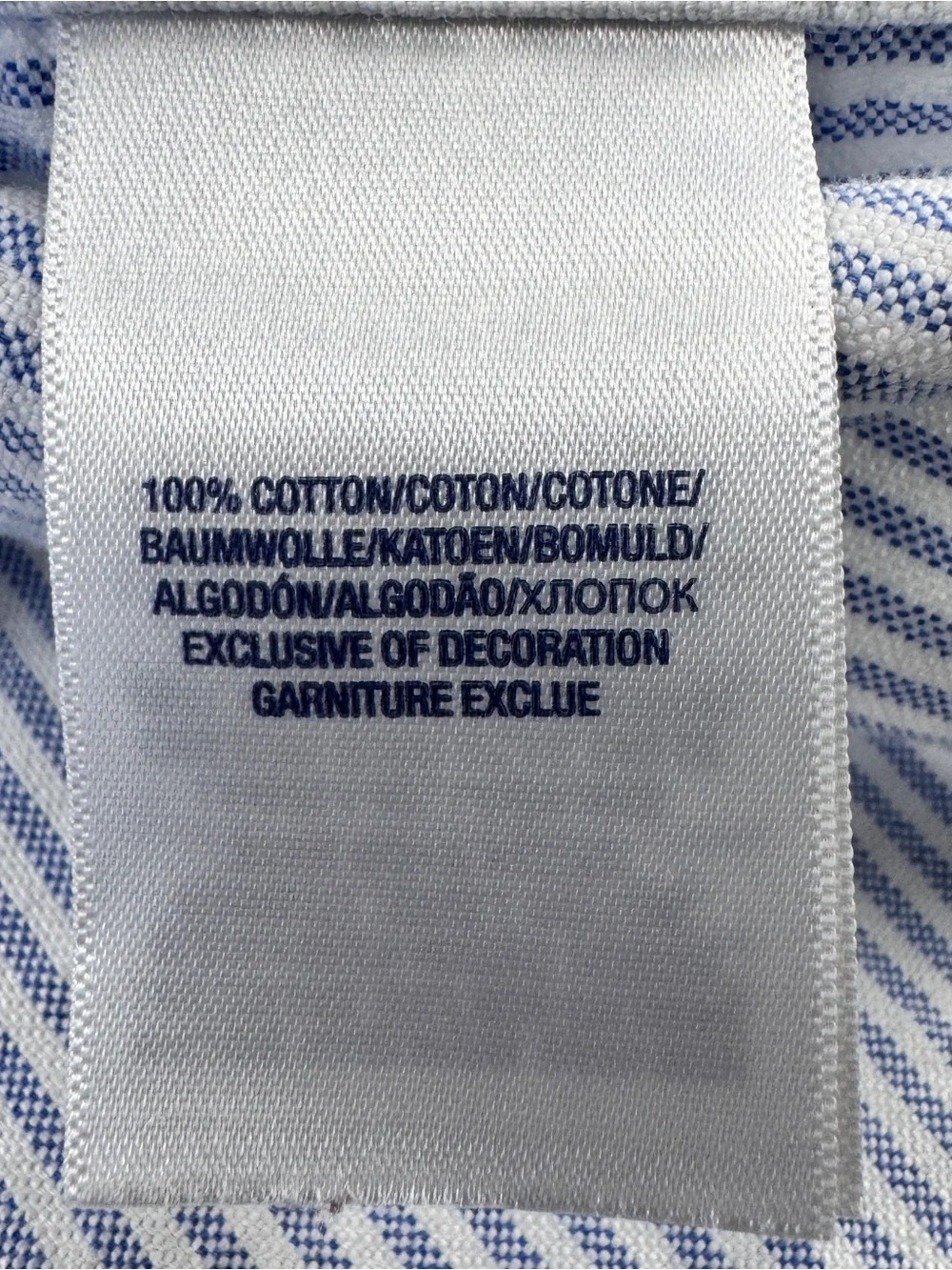 Ralph Lauren Button Down Shirt Baby Boys Size 9M Blue White Striped LS